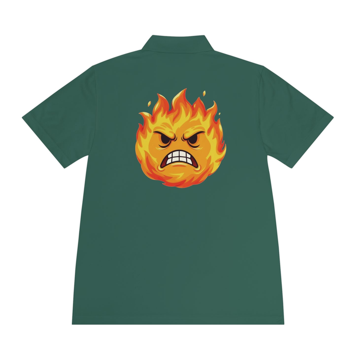 Angry Flame Logo Polo Shirt