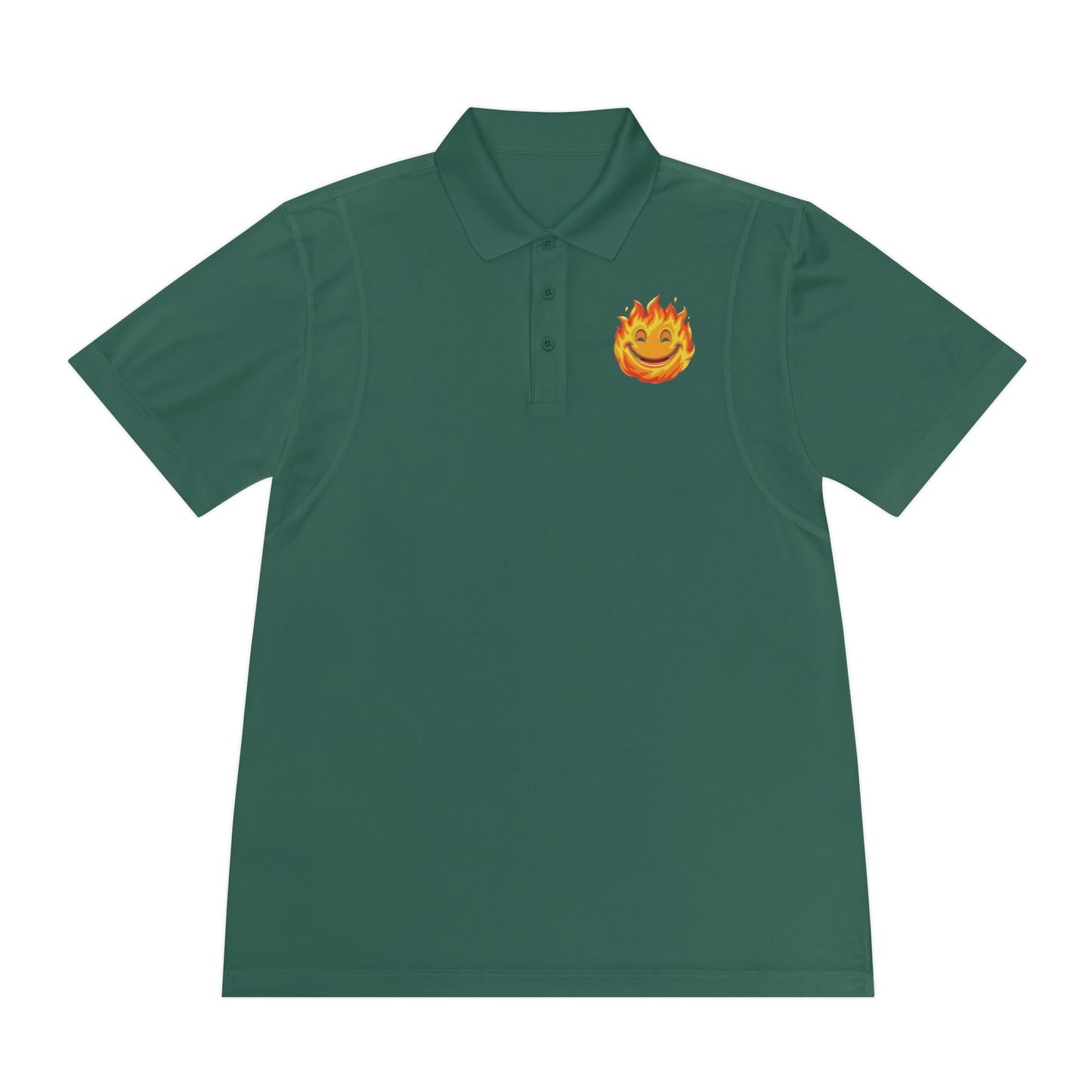 Angry Flame Logo Polo Shirt