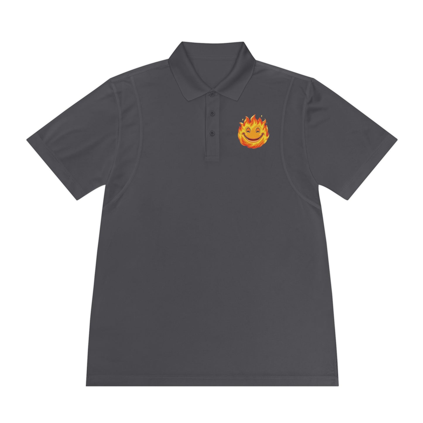 Angry Flame Logo Polo Shirt
