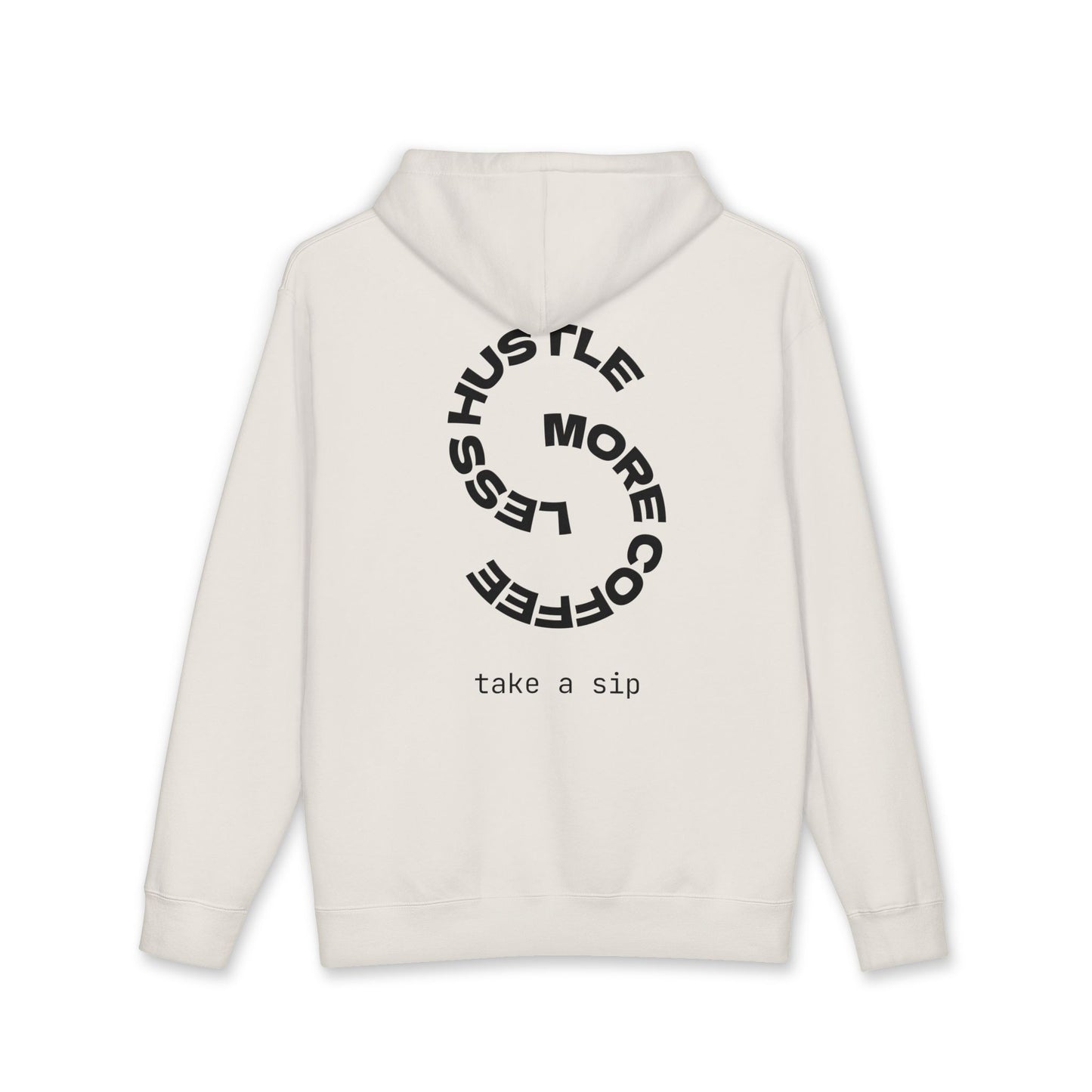 B.O.S.S. Hoodie — "Less Hustle More Coffee" Graphic Pullover
