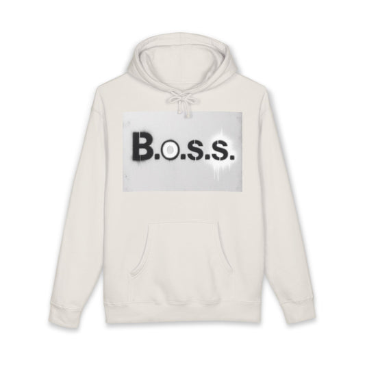 B.O.S.S. Hoodie — "Less Hustle More Coffee" Graphic Pullover
