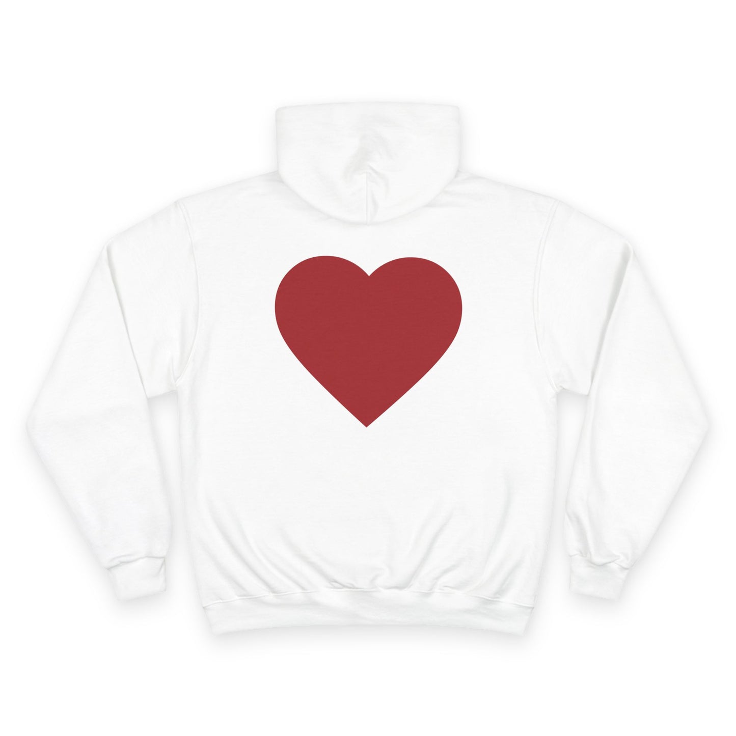 Beautifully Different Heart Hoodie — White Champion Pullover