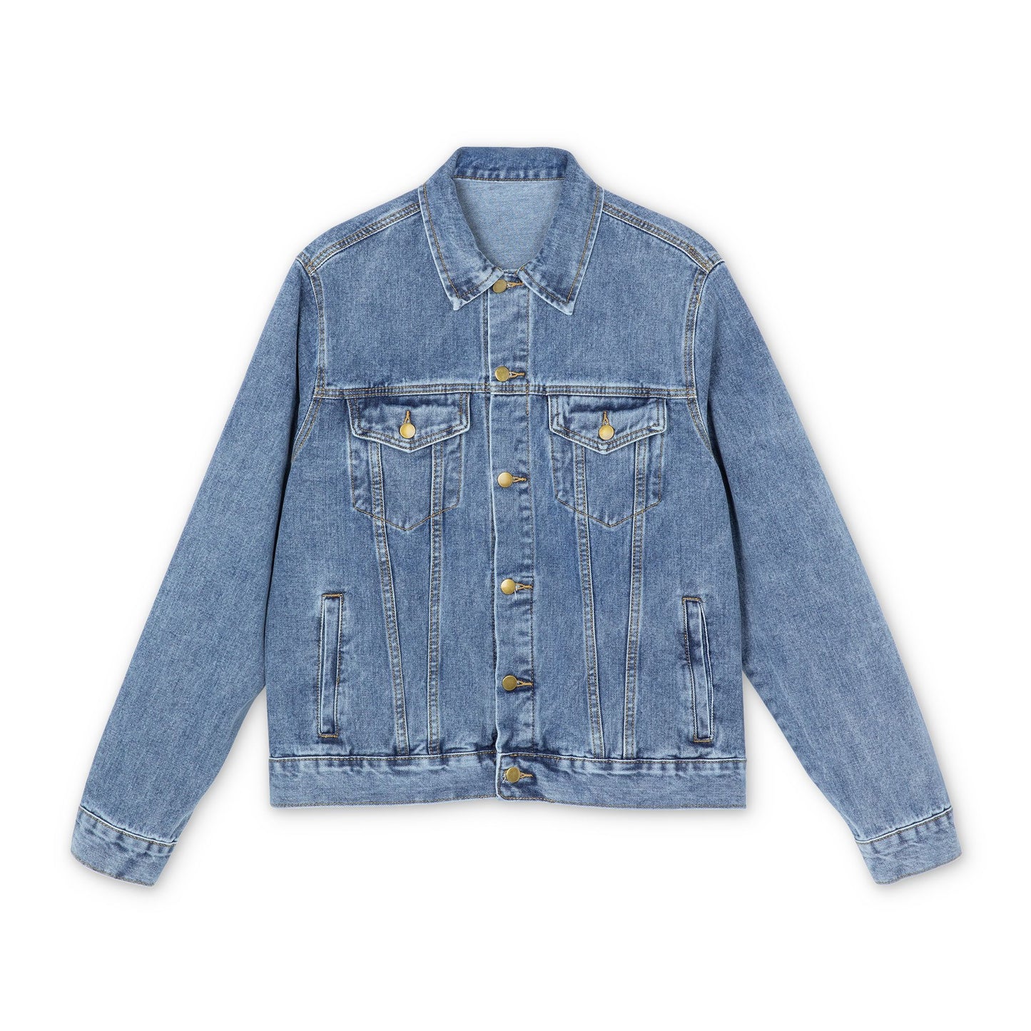 Denim Jacket — Business Bear Graphic Back Print